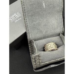 Scott Kay Sterling Silver Wide Band Ring – Size 10